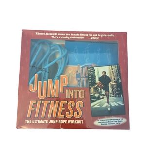 Jump Into Fitness Ultimate Jump Rope Workout Rope Book DVD Cord Edward Jackowski